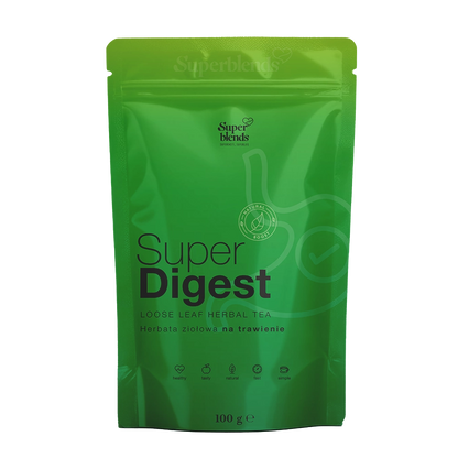 Super DIGEST — zielona torebka 100 g, mieszanka zielonej herbaty i ziół