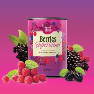 Berries Superblend czarna herbata jagodowa 60 g - obrazek 3