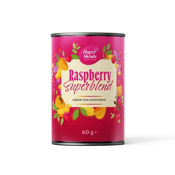 Raspberry Superblend zielona herbata z maliną i melisą 60 g