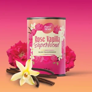 Rose Vanilla Superblend czarna herbata z różą i wanilią 60 g - obrazek 3