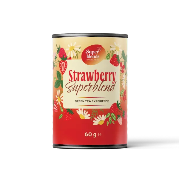 Strawberry Superblend zielona herbata z truskawką i rumiankiem 60 g