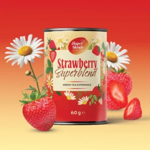 Strawberry Superblend zielona herbata z truskawką i rumiankiem 60 g - obrazek 3